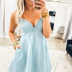 NWT - Denim Mini Dress